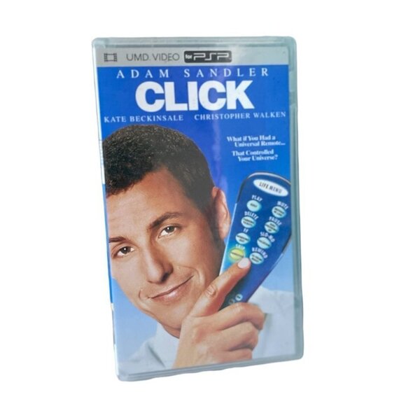 NEW in Case CLICK Adam Sandler (PSP, Sony Playstation Portable) UMD Video Movie - Picture 1 of 3